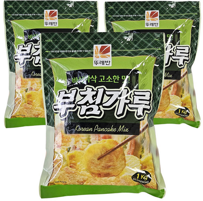 뚜레반 부침가루 1kg, 3개
