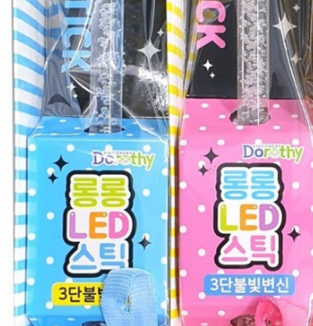 고마곰에듀 어린이 응원봉 LED 1+1 운동회 야외놀이 야간응원봉추천, 3세트