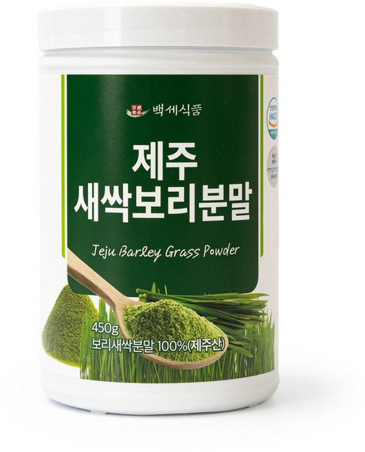 백세식품 제주 새싹보리 분말 450g HACCP 인증제품, 1개