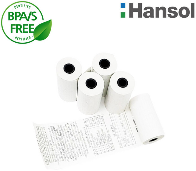 바이메리 한솔제지 57X30 10롤 약관 포스용지 감열지 가정용 혈압계용지 PDA 휴대용단말기용 타코메타용지 BPAFREE/B