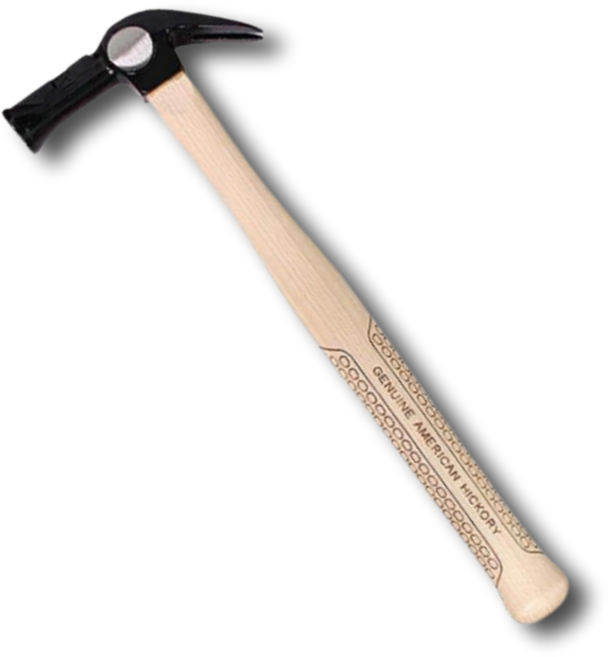 TOOLSTAR 툴스타 목공 자석 빠루 망치 TH104 나무 경량, 1개, TH104-낱개