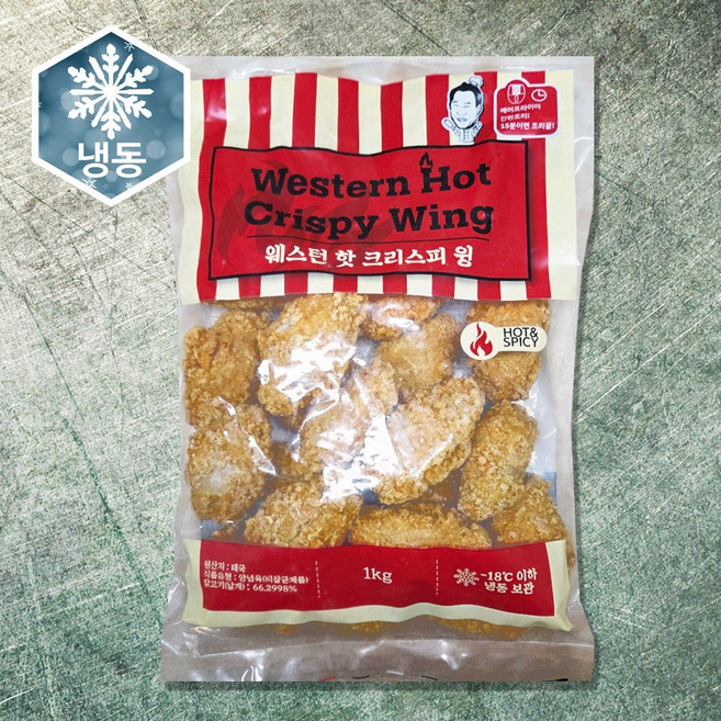 웨스턴 핫 크리스피 윙 1kg, 1개