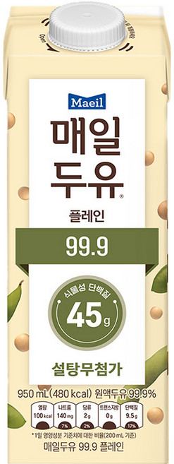 매일유업 매일두유 99.9, 950ml, 1개