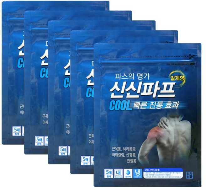 신신제약 신신파프 COOL, 5개입, 1개