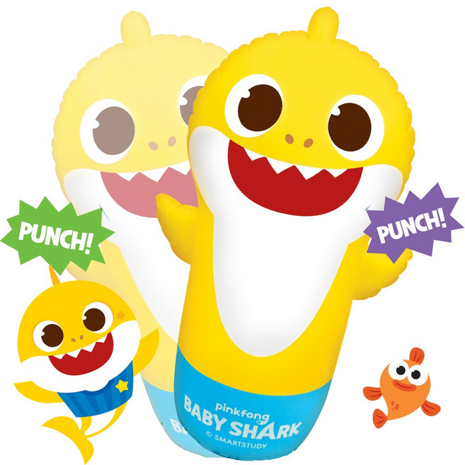 핑크퐁 아기상어 에어펀치백, 상세 설명 참조, 1개
