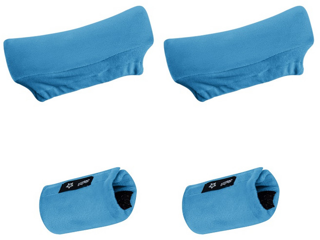 YAMANMAN 목발커버 목발패드 세트 목발용 쿠션패드 세트 손잡이 커버 벨벳 겨드랑이 쿠션 스폰지, 1세트