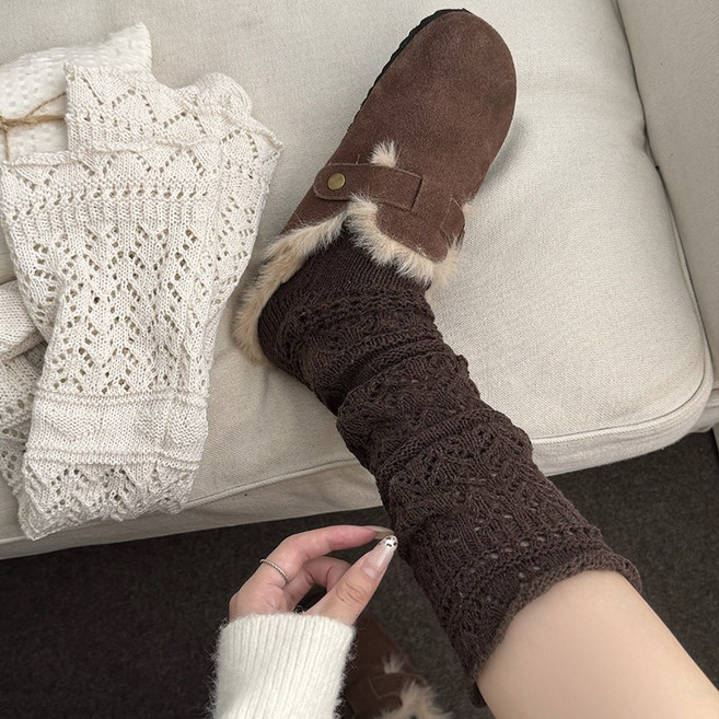 StarHome 시스루 레이스 무릎 높이 양말 매우 복고풍이며 편안하고 신축성이 뛰어납니다 2켤레 혼합