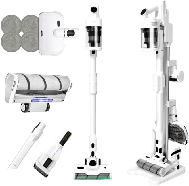 아이닉 무선청소기 i50 디텍트 + 물걸레키트포함, 아이닉공식판매(2시전주문당일출고)화이트, 무선청소기i50디텍트AI+물걸레키트포함