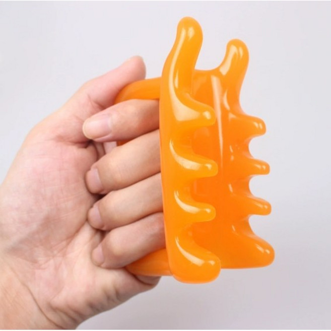 밀랍수지 얼굴 목 어깨 지압 괄사 마사지기 도구, 밀랍수지 괄사 1호, 1개