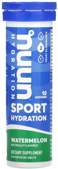 누운 Nuun 수분 보충 스포츠 전해질 발포정 보충제 수박 10정 NUU-02067, 1개 - 쿠팡