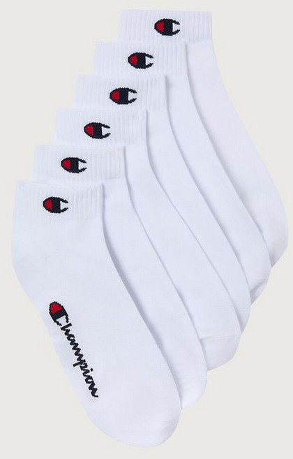 챔피온 C로고 쿼터랭스 삭스 6PACK White 188039