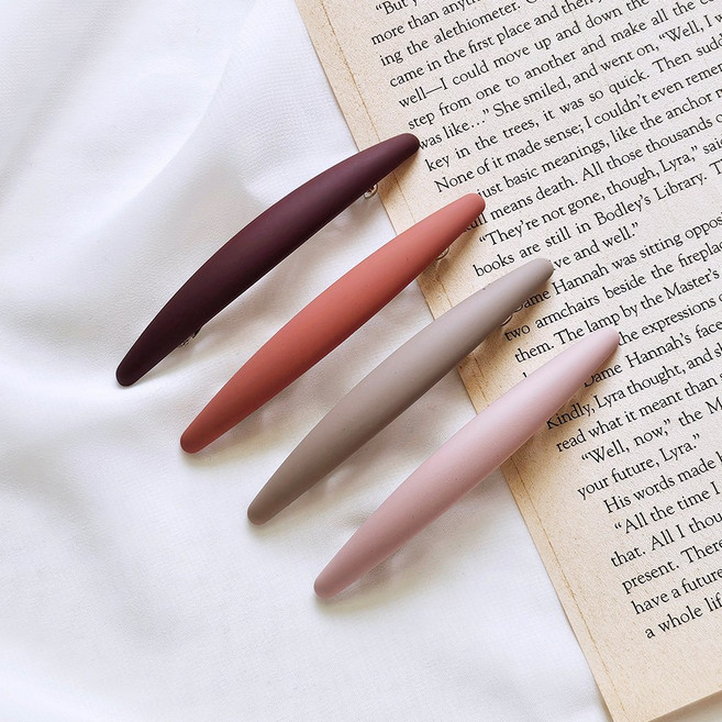 헤미쉬스타일 딥 시크 얇은자동핀 4p세트