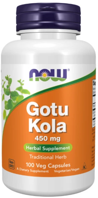 나우푸드 고투콜라 450 mg 허브 캡슐 NOW Gotu Kola, 1개, 100정 - 쿠팡