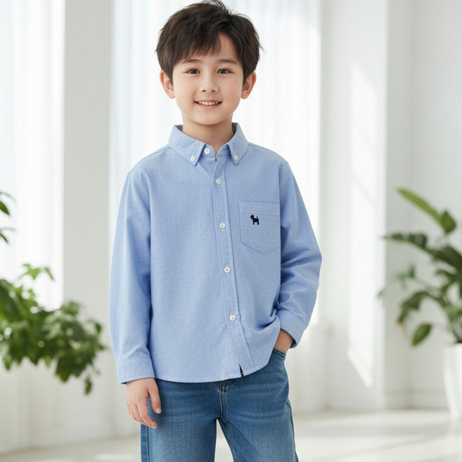 달콩슈 아동용 클래식 옥스퍼드 남방 셔츠 주니어 남아 여아 DKW198