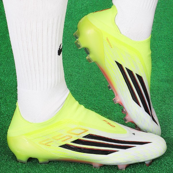 아디다스 축구화 F50 엘리트 레이스리스 FG 천연잔디용 팀 솔라 옐로우-블랙-루시드 레드