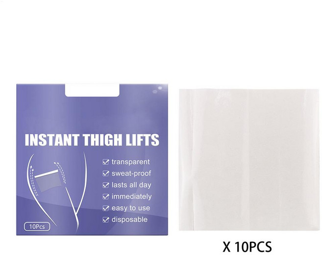 새로운 10Pcs 보이지 않는 얇은 다리 스티커 빠른 리프팅 허벅지 라인 주름 처진 피부 강화 테이프