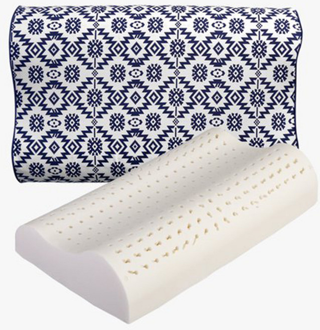 고급 천연 100% 라텍스베개 세트 (베개+속커버+겉커버) 경추, 02.스텐다드 (대)라텍스 베개커버set, 세렝게티_그린, 1개