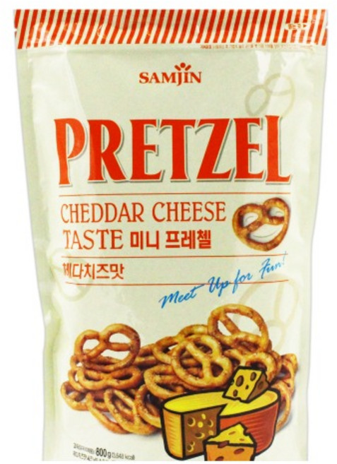 삼진 미니프레첼 체다치즈맛, 800g, 1개