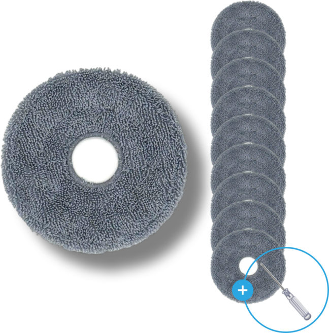 [호환]오니아니 로보락 S9 MaxV Slim 소모품 물걸레 걸레 10개, 1세트, 로보락 S9 MaxV V Slim