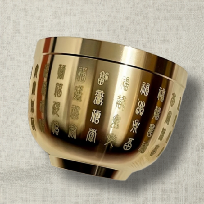 전통 황동 미니 단지 항아리 풍수 장식 인테리어 소품, 황동색, 1개