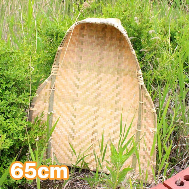 대나무 키 65cm ( 농사 전통키 키질 곡식추수 쭉정이고르기 주말농장 민속 연극소품 오줌싸개 한옥 인테리어 공예품 추석 명절 전통체험 )
