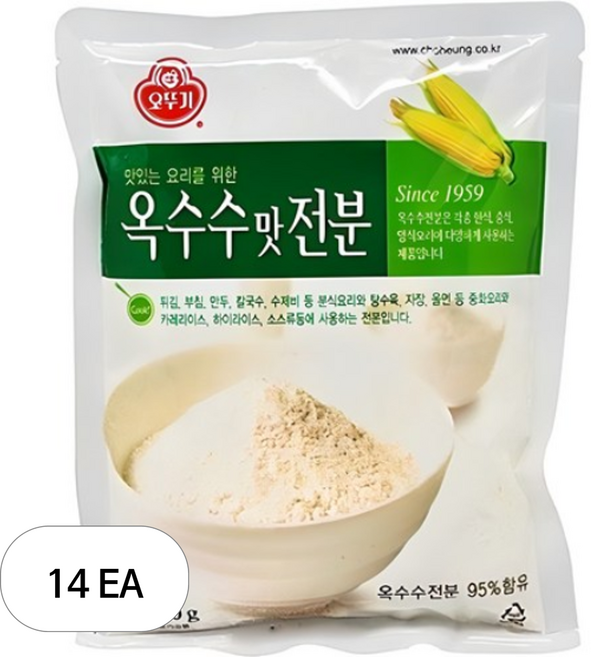 오뚜기 옥수수맛 전분, 300g, 14개