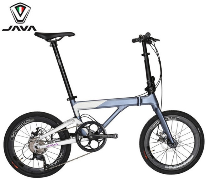 여행용 휴대용 접이식 자전거 자바 NEO2 소형 휠 네오 알루미늄 합금 20 인치 디스크 브레이크 9 단 406 세트 미니 사이클링, [01] silver gray, 1개