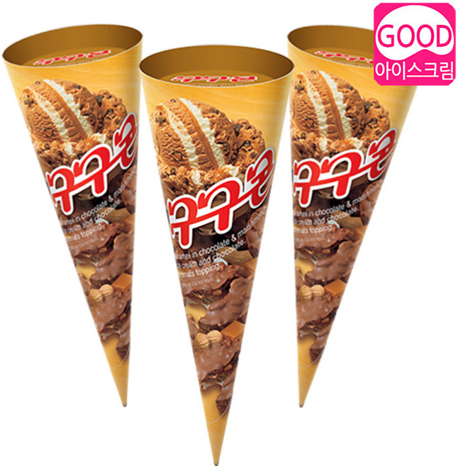 롯데푸드 구구콘 오리지널 아이스크림, 160ml, 24개