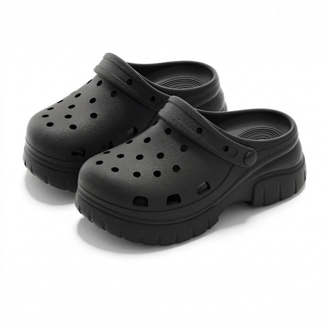 파인스카이 여성 키높이 7cm 통굽 발편한 여름 키높이 아쿠아슈즈 EVA쿠션 경량 샌들