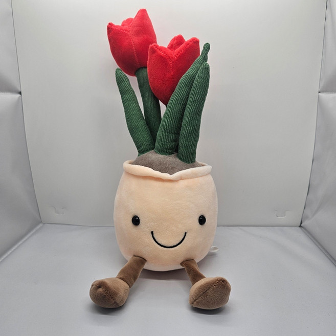 스마일꽃다발 꽃인형 졸업식 인형 꽃다발, 레드, 1개
