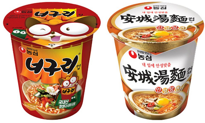 농심 소컵 너구리x12컵+안성탕면x12컵, 24개