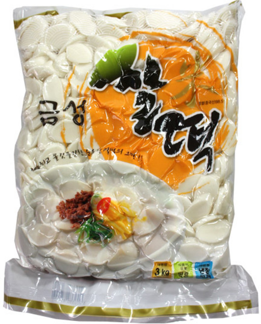 (냉장)금성 쌀떡(떡국떡)3kg, 1개, 3kg