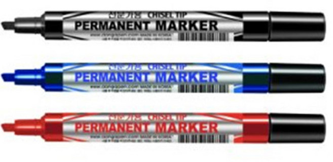 동아 사각촉유성매직 1다스(12개입), 검정