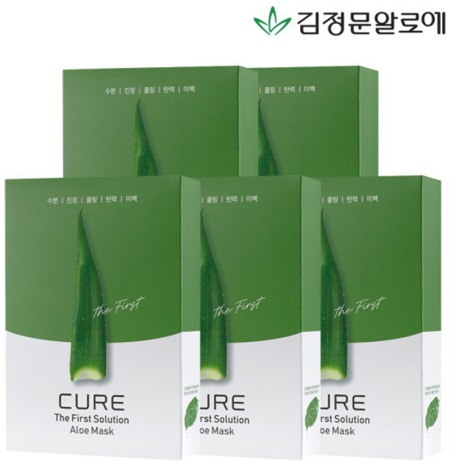 [김정문알로에] 큐어 더 퍼스트 알로에 마스크팩 시즌2 50매, 50개입, 1개