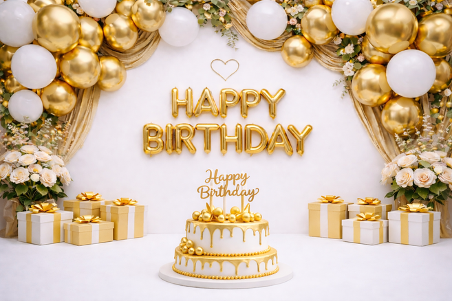 2026풍선스타일생일현수막 풍선축하현수막 아요거 생일현수막 대형현수막 어린이집 유치원 초대형 무료문구추가 빠른배송, 골드풍선