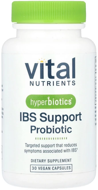 Vital Nutrients Hyperbiotics® IBS Support Probiotic 30 Vegan Capsules, Vital Nutrients, Hyperbiotics, 1개 - 쿠팡