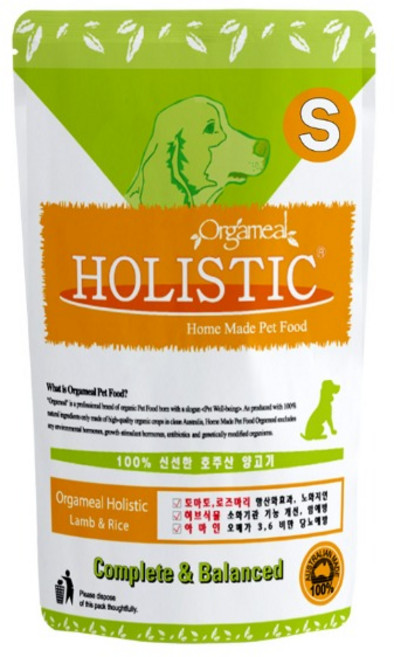 올가밀 홀리스틱 애견 사료 램&라이스(작은알)2.7kg, 1개, 양+쌀, 2.7kg