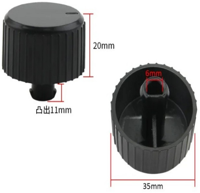 조영 에어프라이어용 타이밍 노브 KL45-VF516 스위치 컨트롤러 액세서리 1 개