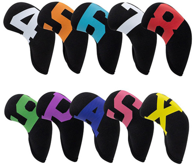 플랜와이 아이언커버 세트, 네오프랜 블랙&컬러넘버