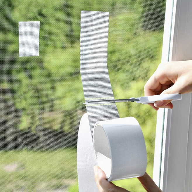 베리굿마켓 방충망 보수 테이프 구멍수리 롤타입 테이프, 5개