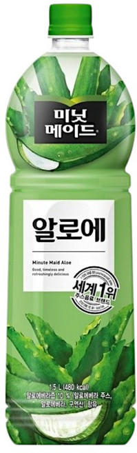 미닛메이드 알로에, 1.5L, 36개