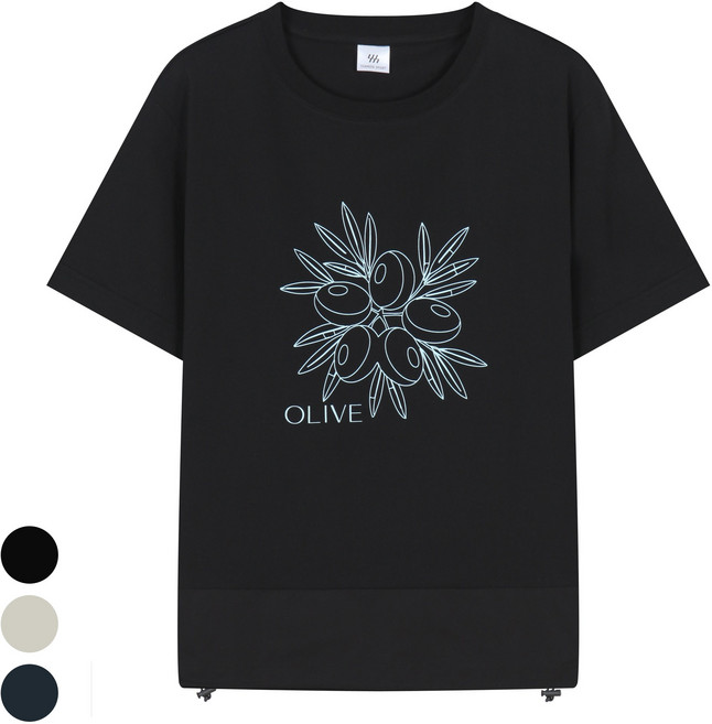 [신상]쌈지스포츠 여성 반팔티 루즈핏 체형커버 봄 여름 데일리 반팔티셔츠