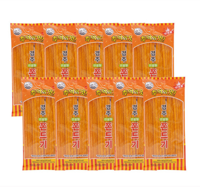 경주 연필 쫀드기 울산쫀드기 90gX10개, 10개, 90g