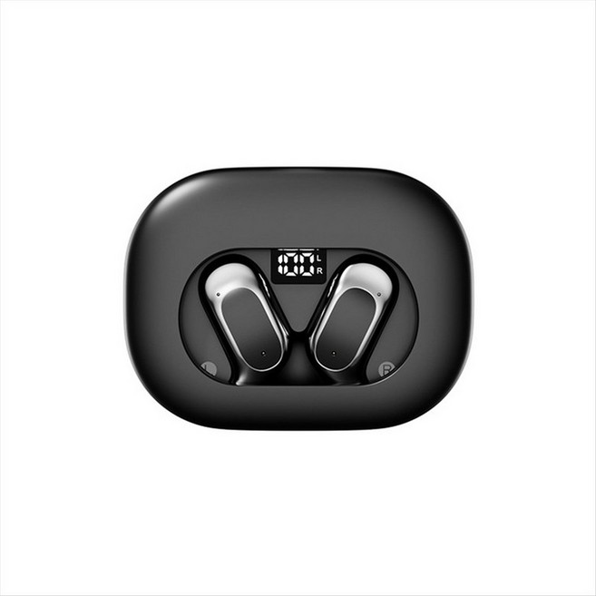 M115 스마트 번역기 헤드셋 144 언어 AI 번역 이어 버드 무선 온 이어 번역기 장치 블랙, 검은색