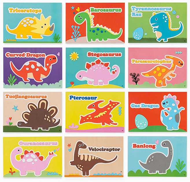 EVA입체스티커 스티커놀이12장 유아놀이키트, 탈것