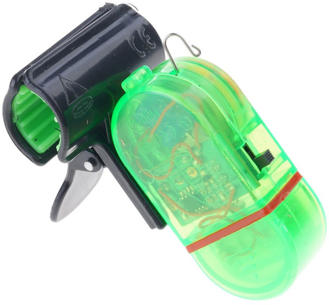 잉어 낚시 그립 알람 낚시 보빈 알람 낚시 알람 그립 표시기, 플라스틱 클램프 더블