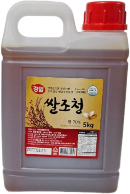 쌀조청 5kg 조청 1통 대용량조청 강정조청 오란다조청, 1개