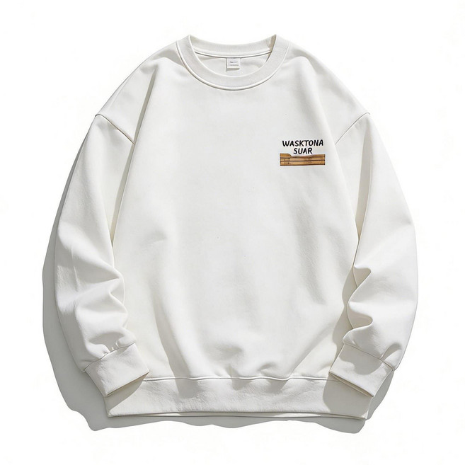 STYLE DR 남성용 트렌디 넉넉핏 맨투맨 빈티지 긴팔