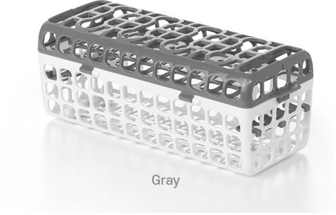 [국내발송] 옥소 토트 식기세척기용 젖병 젖꼭지 빨대 바스켓, 그레이