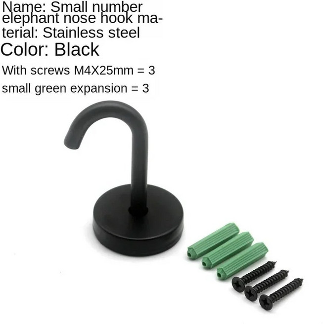 1Pcs 블랙 스테인레스 스틸 샹들리에 샌드백 천장, hook up-8, 1개